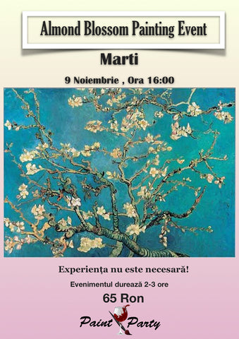 Almond Blossom PAINTING EVENT Marti 9 NOIEMBRIE 16:00