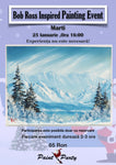 Bob Ross Inspired  PAINTING EVENT Marti 25  IANUARIE 16:00