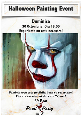 HALLOWEEN PAINTING EVENT DUMINICA 30 OCTOMBRIE 18:00