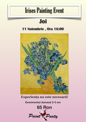 Irises PAINTING EVENT JOI 11 NOIEMBRIE 16:00