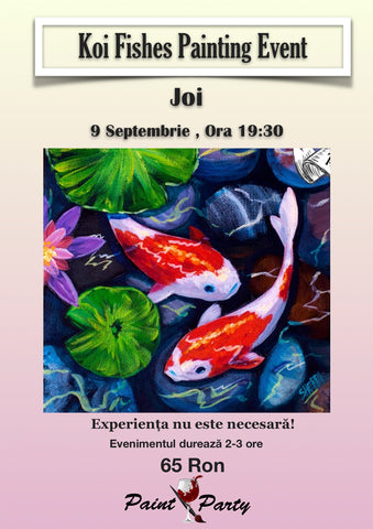 Koi Fish PAINTING EVENT JOI 9 SEPTEMBER 19:30