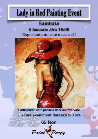 Lady in Red PAINTING EVENT Sambata 8 Ianuarie 16:00