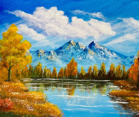 MOUNTAINS LANDSCAPE PAINTING EVENT DUMINICA 29 IANUARIE 18:00