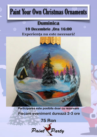 Paint Your Own Christmas Ornament I Duminica 19 DECEMBRIE 16:00