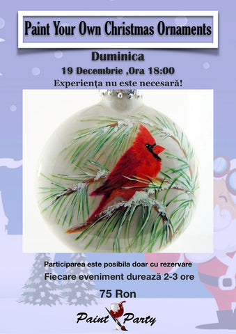 PAINT YOUR OWN CHRISTMAS ORNAMENT II DUMINICA 19 DECEMBRIE 18:00