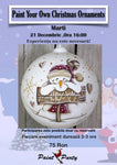 PAINT YOUR OWN CHRISTMAS ORNAMENT III Marti 21 DECEMBRIE 16:00