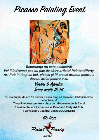 Picasso Painting Event 9 Aprilie