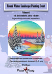 ROUND WINTER Landscape PAINTING EVENT Vineri 10 DECEMBRIE 16:00