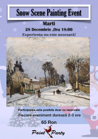 Snow Scene Painting Event  MARTI 28 DECEMBRIE 18:00