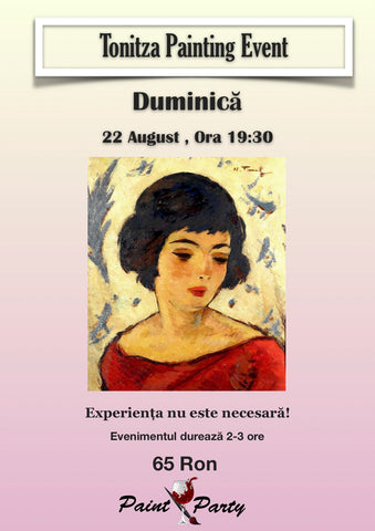Tonitza Painting Event Duminica 22 August 19:30