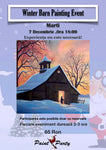 Winter Barn PAINTING EVENT MARTI 7 DECEMBRIE 18:00
