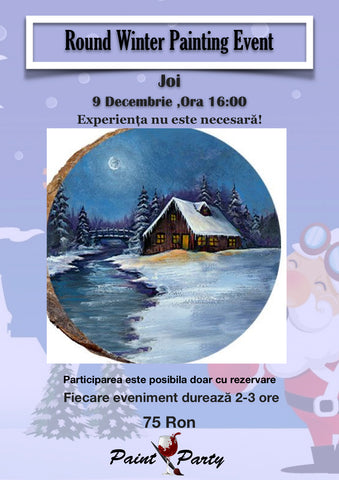 ROUND WINTER PAINTING EVENT JOI 9  DECEMBRIE 16:00