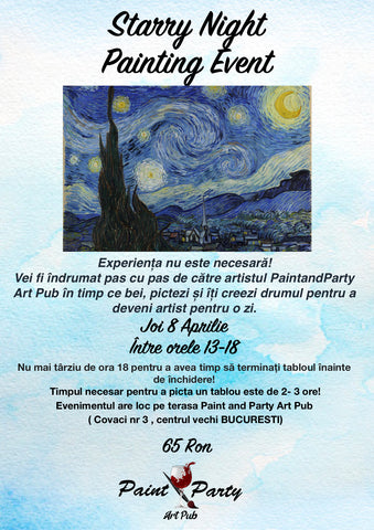 Starry Night Painting Event 8 Aprilie
